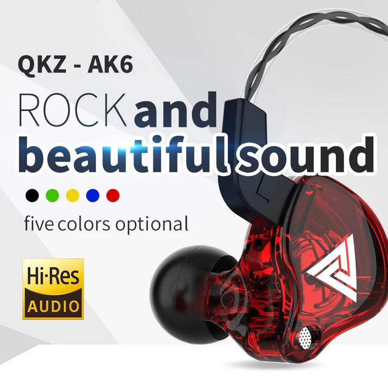 Fone de Ouvido QKZ AK6 Original com Driver de Cobre – Som HiFi, Bass Poderoso e Conforto para Esportes!