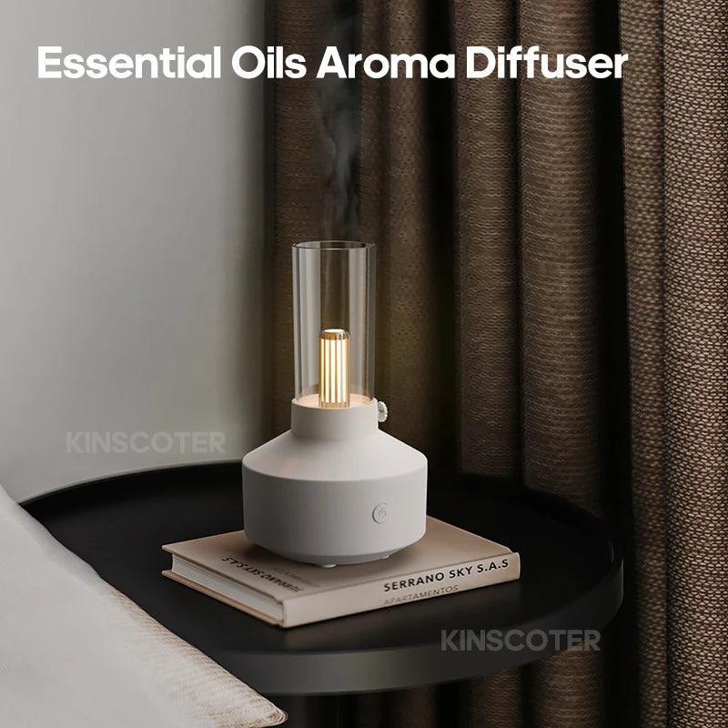 Difusor de Óleos Essenciais KINSCOTER - Aromaterapia e Umidificador USB para Quarto