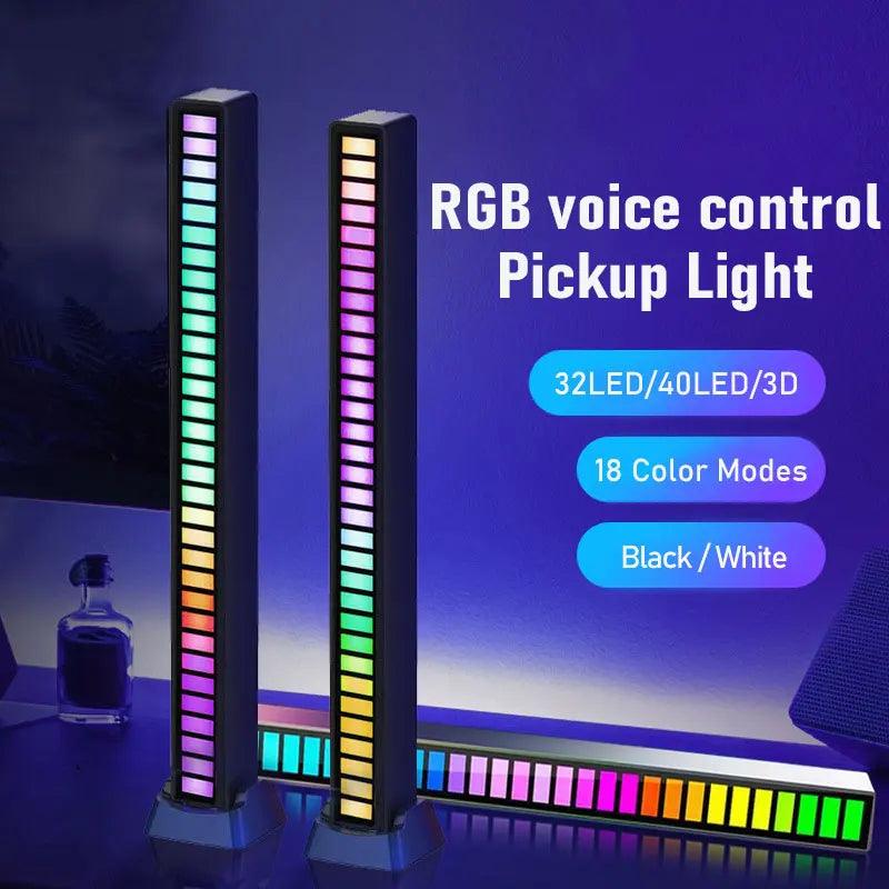 Lâmpada LED RGB Inteligente com Controle por Som – Sincronização com Música e Ritmo, Controle via App