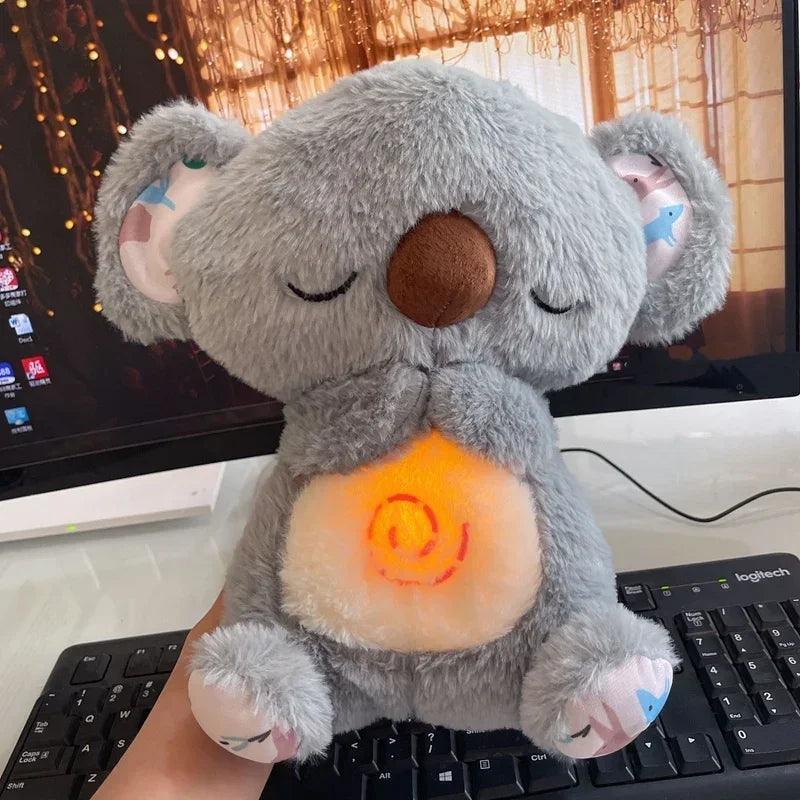 Koala de Pelúcia Calmante com Luzes - Amigo de Sono e Alívio de Ansiedade!