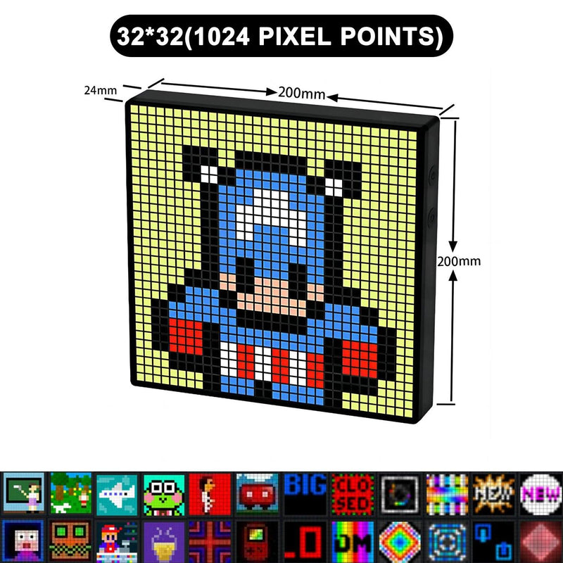 Painel LED Pixelado 64x64 RGB com Controle por App – Arte Digital Criativa e Programável!