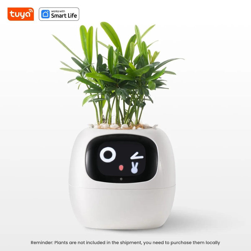 Tuya Ivy Smart Planter: Jardinagem Divertida e Inteligente com 49 Expressões e Sensores!