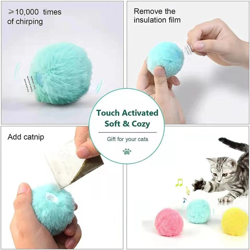 Brinquedo Interativo para Gatos – Bola Elétrica com Catnip e Som para Treinamento!