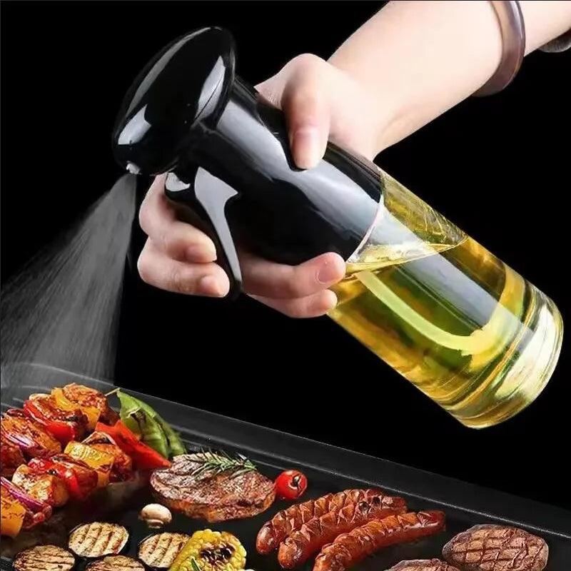 Spray Dispenser de Óleo Transparente para Cozinha - Praticidade e Precisão no Seu Dia a Dia!