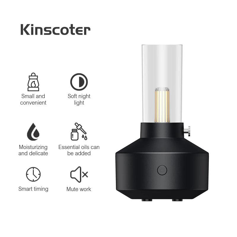 Difusor de Óleos Essenciais KINSCOTER - Aromaterapia e Umidificador USB para Quarto