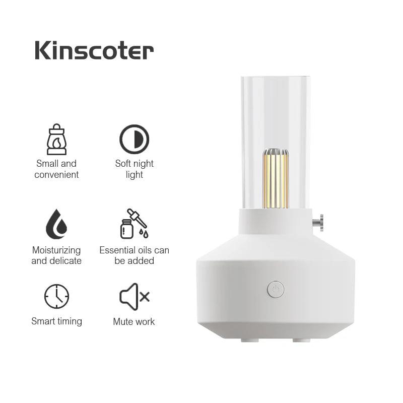 Difusor de Óleos Essenciais KINSCOTER - Aromaterapia e Umidificador USB para Quarto