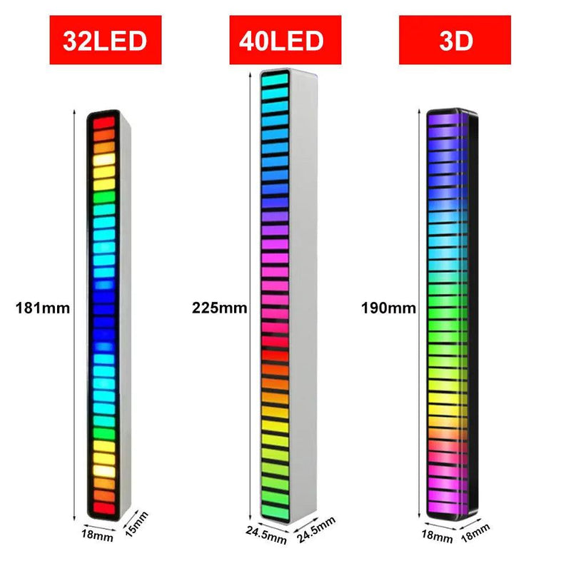 Lâmpada LED RGB Inteligente com Controle por Som – Sincronização com Música e Ritmo, Controle via App