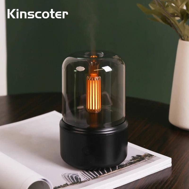 Difusor de Óleos Essenciais KINSCOTER - Aromaterapia e Umidificador USB para Quarto