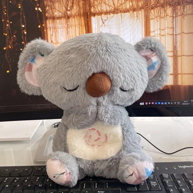 Koala de Pelúcia Calmante com Luzes - Amigo de Sono e Alívio de Ansiedade!