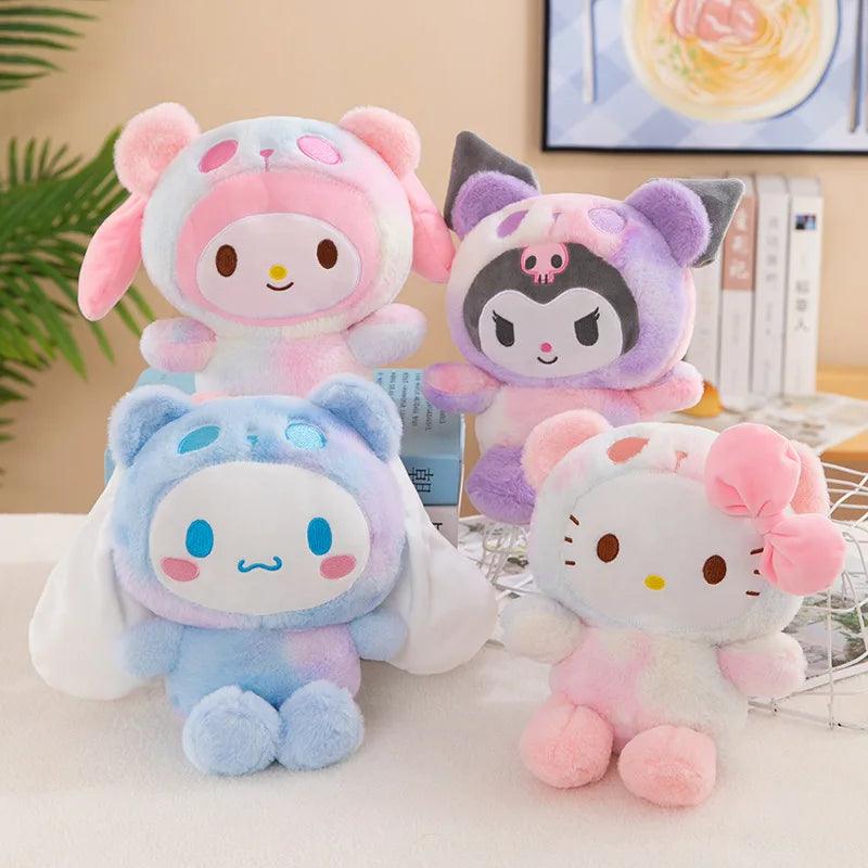 Pelúcia hello kitty Kawaii 25cm – Kuromi e Cinnamoroll, Animais de Pelúcia Macios